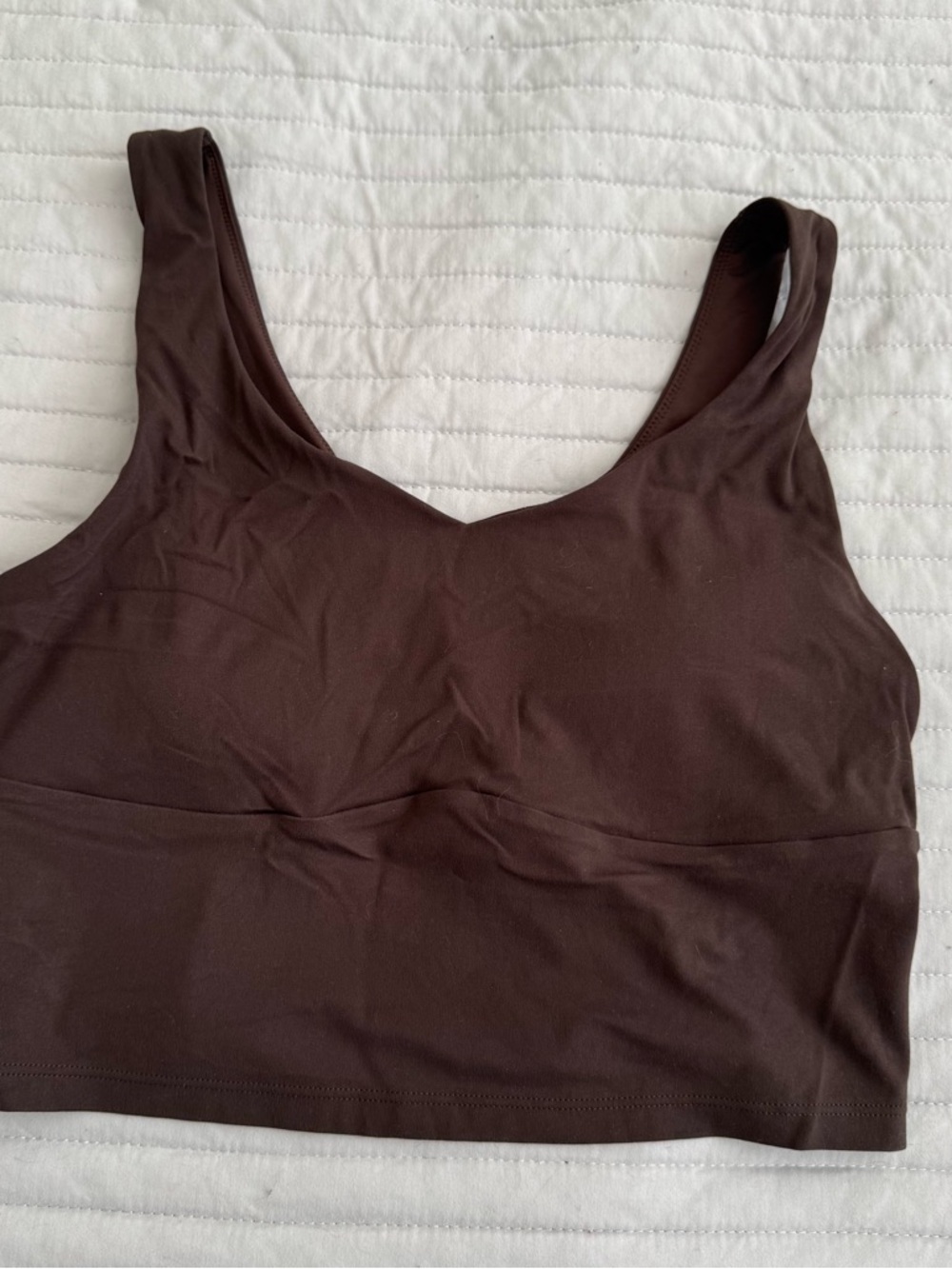 Wireless Scoop-Neck Bralette in Dark Brown